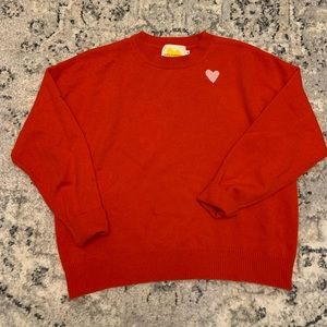 Kerri Rosenthal Red Cashmere Sweater. Size M